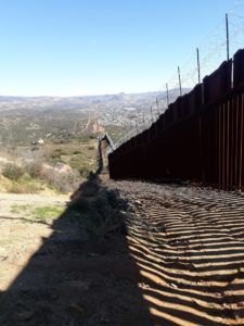 Border wall closer to San Diego / Kumeyaay land.