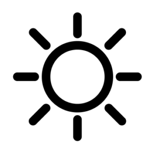 icon of a sun
