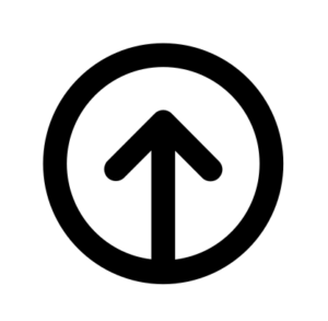 Icon showing an arrow pointing upwards